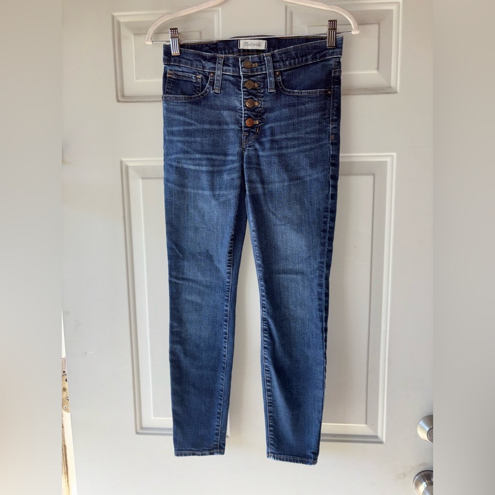 Madewell 9” high rise skinny jeans size 26